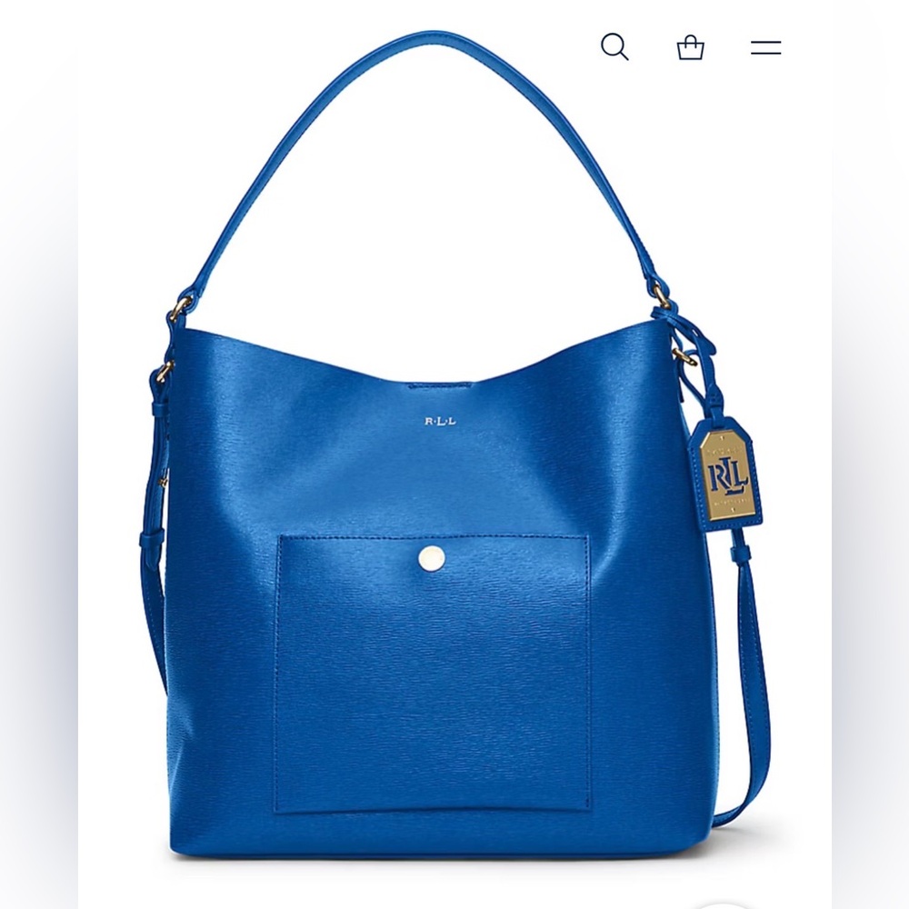 Ralph Lauren leather Blue Shoulder Bag